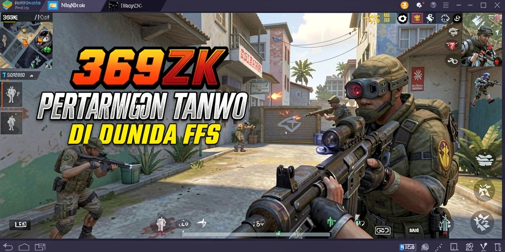 Tampilan gameplay mendebarkan dari 369ZK dalam mode FPS.