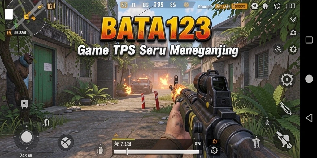 Tampilan gameplay BATA123 dengan pertempuran TPS yang intens.