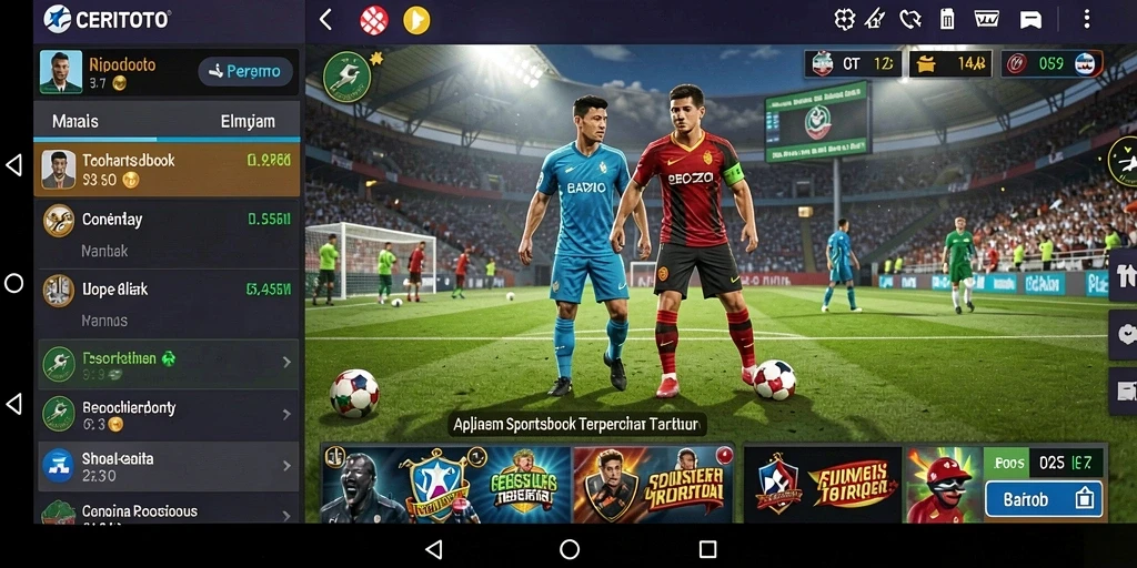 Tampilan gameplay menarik dari aplikasi CERITOTO dengan berbagai opsi taruhan.