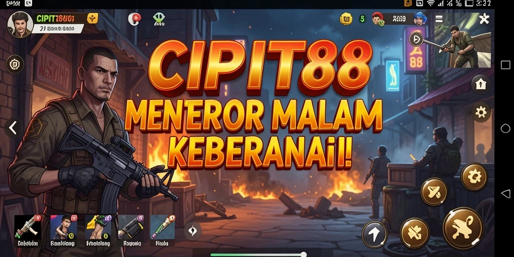 Gameplay CIPIT88 menampilkan suasana horror yang menyeramkan dan mencekam.