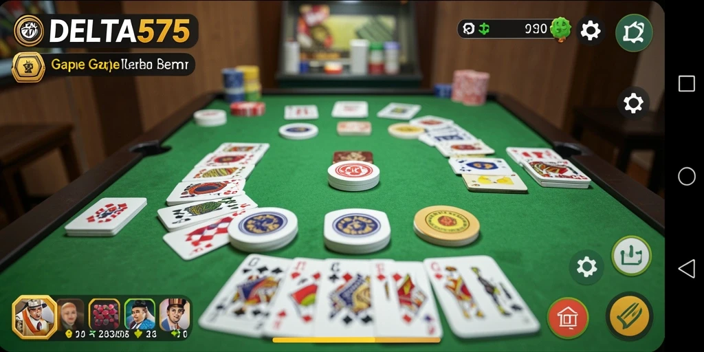 Tampilan gameplay Gaple yang seru dan menantang di DELTA575.