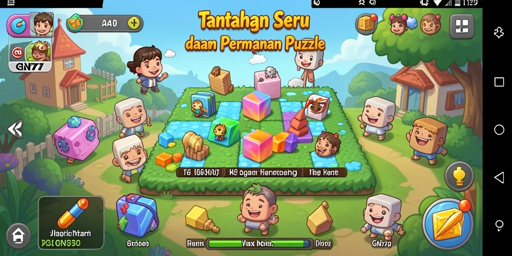 Screenshot gameplay GN777 yang menunjukkan tantangan puzzle yang menarik.