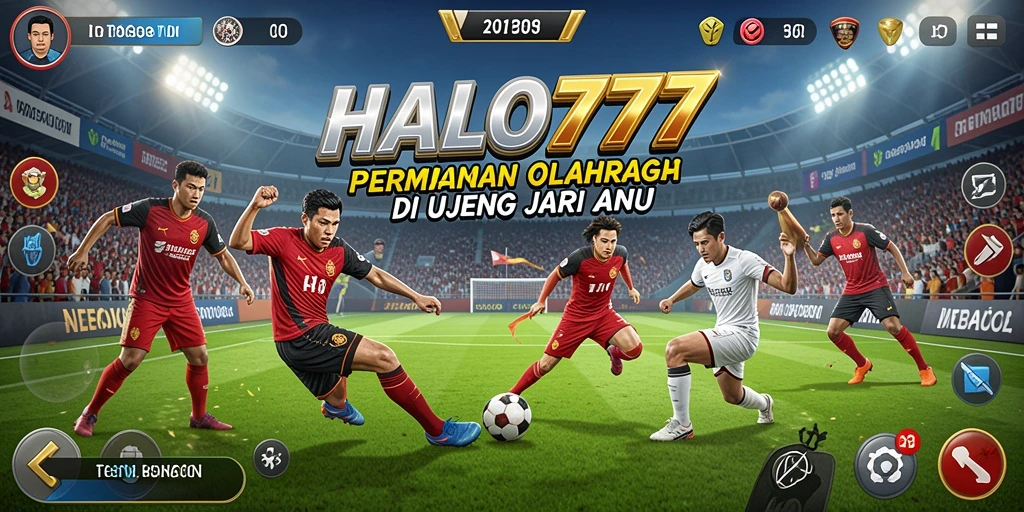 Tampilan seru dari gameplay HALO777 dalam aksi olahraga.