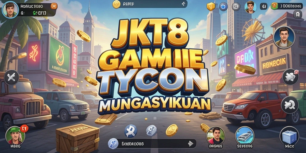 Tangkapan layar JKT8 menampilkan gameplay Tycoon yang menarik.