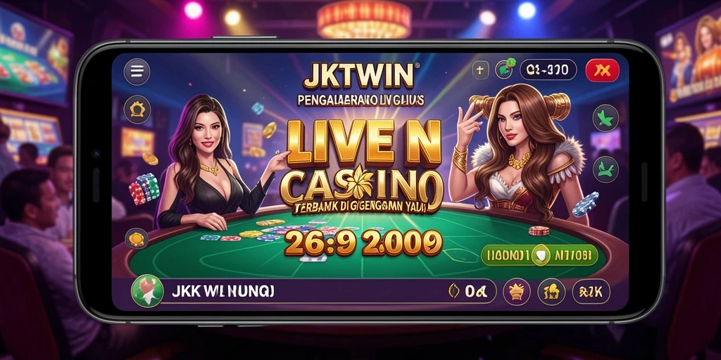 Tampilan menarik dari gameplay JKTWIN yang mendebarkan di Live Casino.