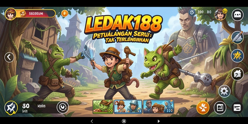 Tampilan gameplay LEDAK188 yang seru dan mendebarkan.