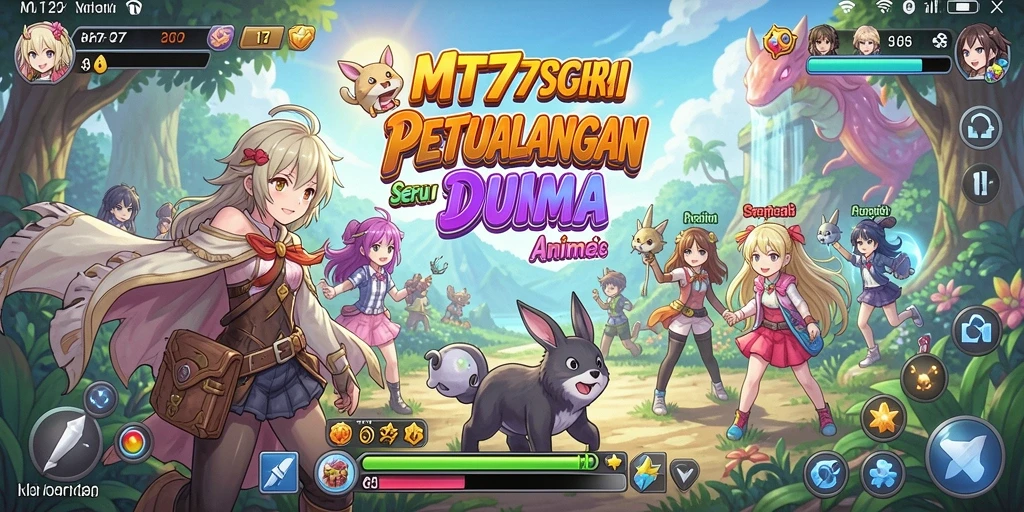 Screenshot menampilkan karakter anime dalam pertempuran yang mendebarkan.