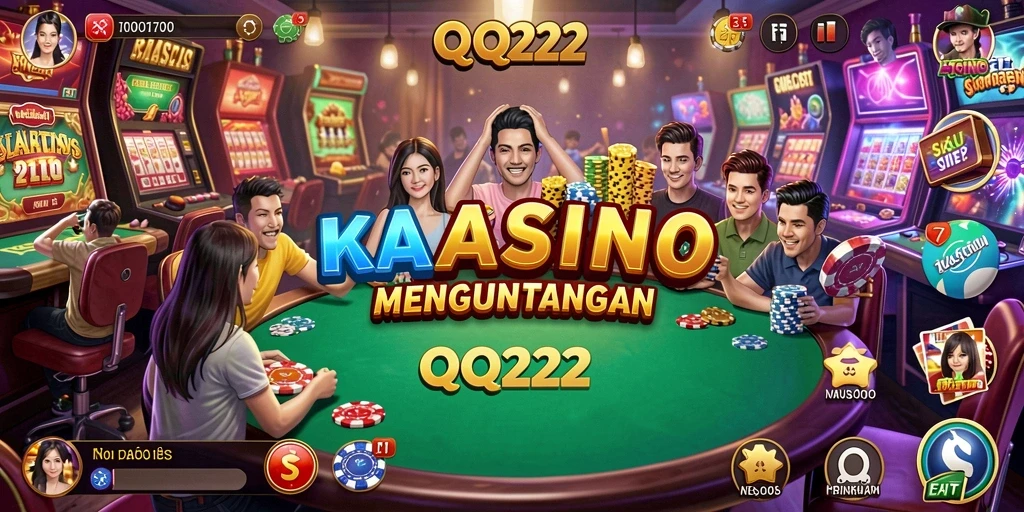 Screenshot gameplay QQ222 yang menampilkan berbagai permainan kasino yang menarik.