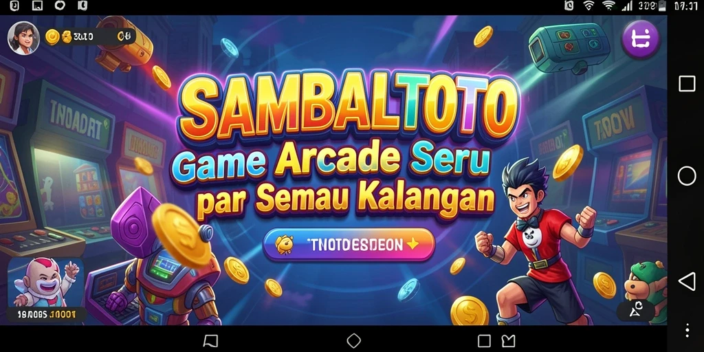 Screenshot gameplay SAMBALTOTO yang menunjukkan keasyikan permainan arcade.
