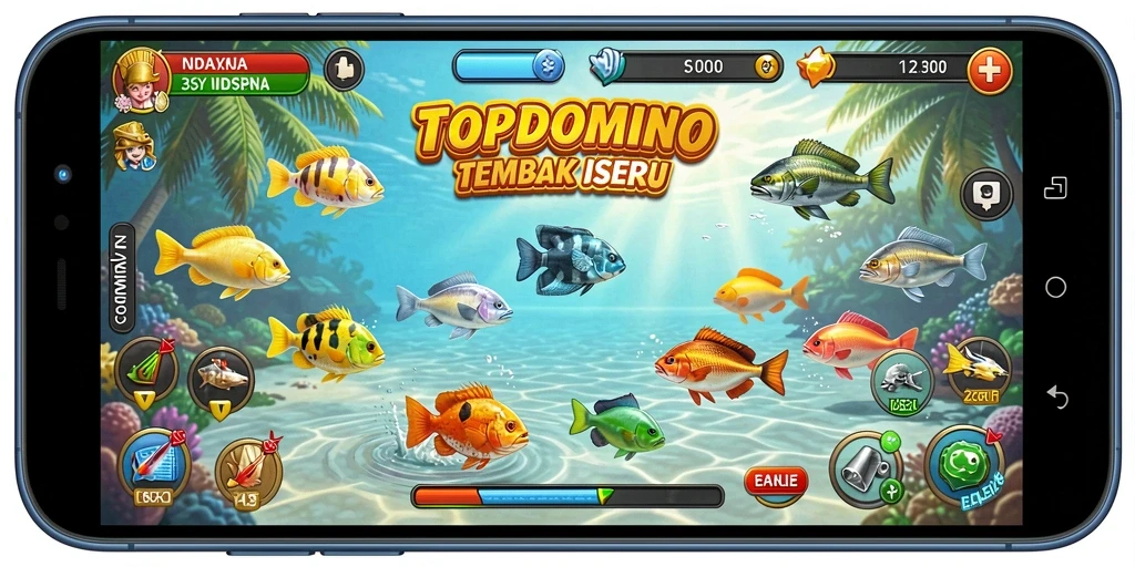 Gameplay seru menembak ikan di dalam lautan.