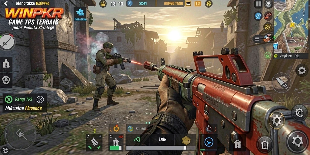 Tampilan gameplay seru dari WINPKR yang menegangkan.