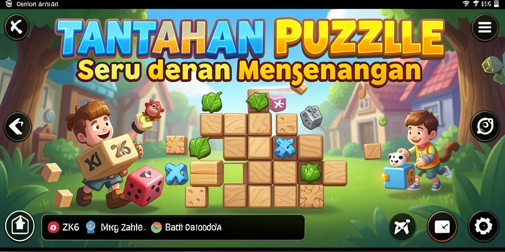 Gameplay ZK6 menampilkan berbagai tantangan puzzle yang menarik.